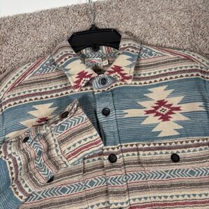 Faherty Brand Mens Movement Flannel North Star Valley Southwestern Shirt